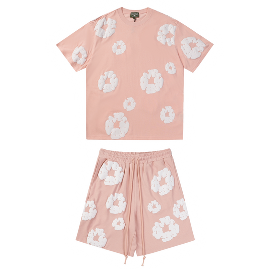 Denim Tears Light Pink Short Set