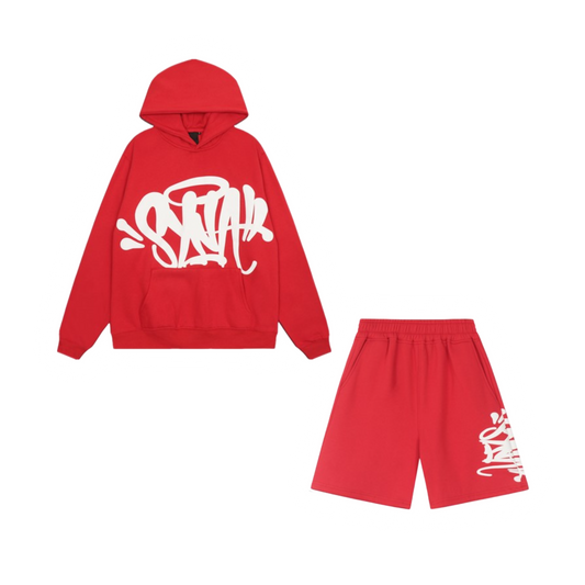 Synaworld Hoodie/Short Red Set