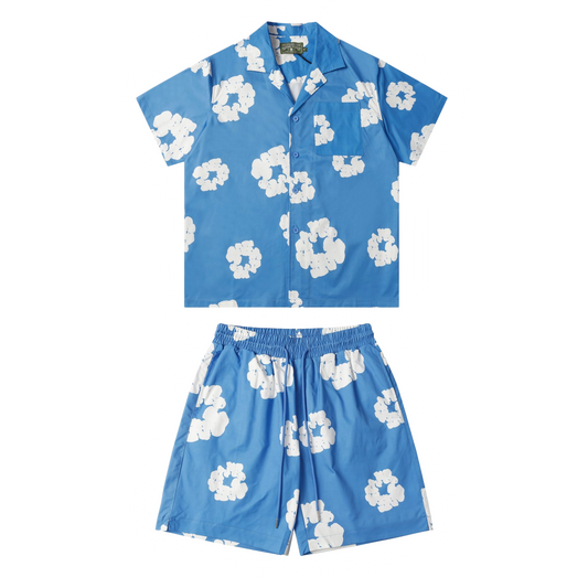 Denim Tears Light Blue Summer Set