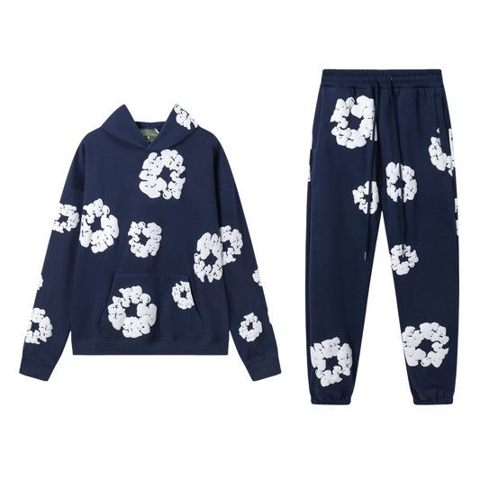 Denim Tears Navy Blue Set