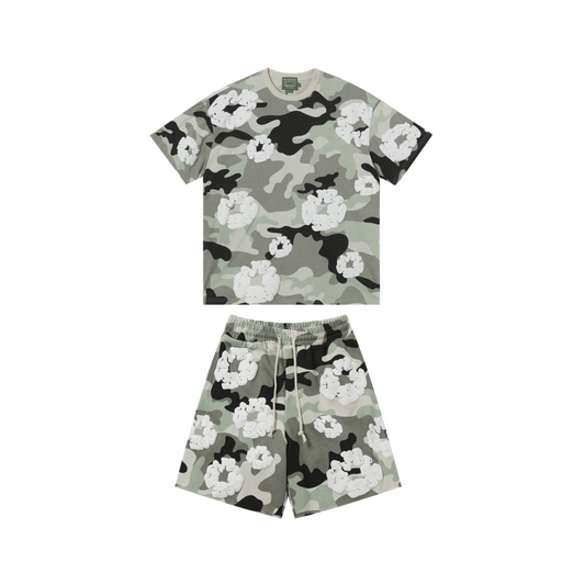 Denim Tears Camouflage Short Set