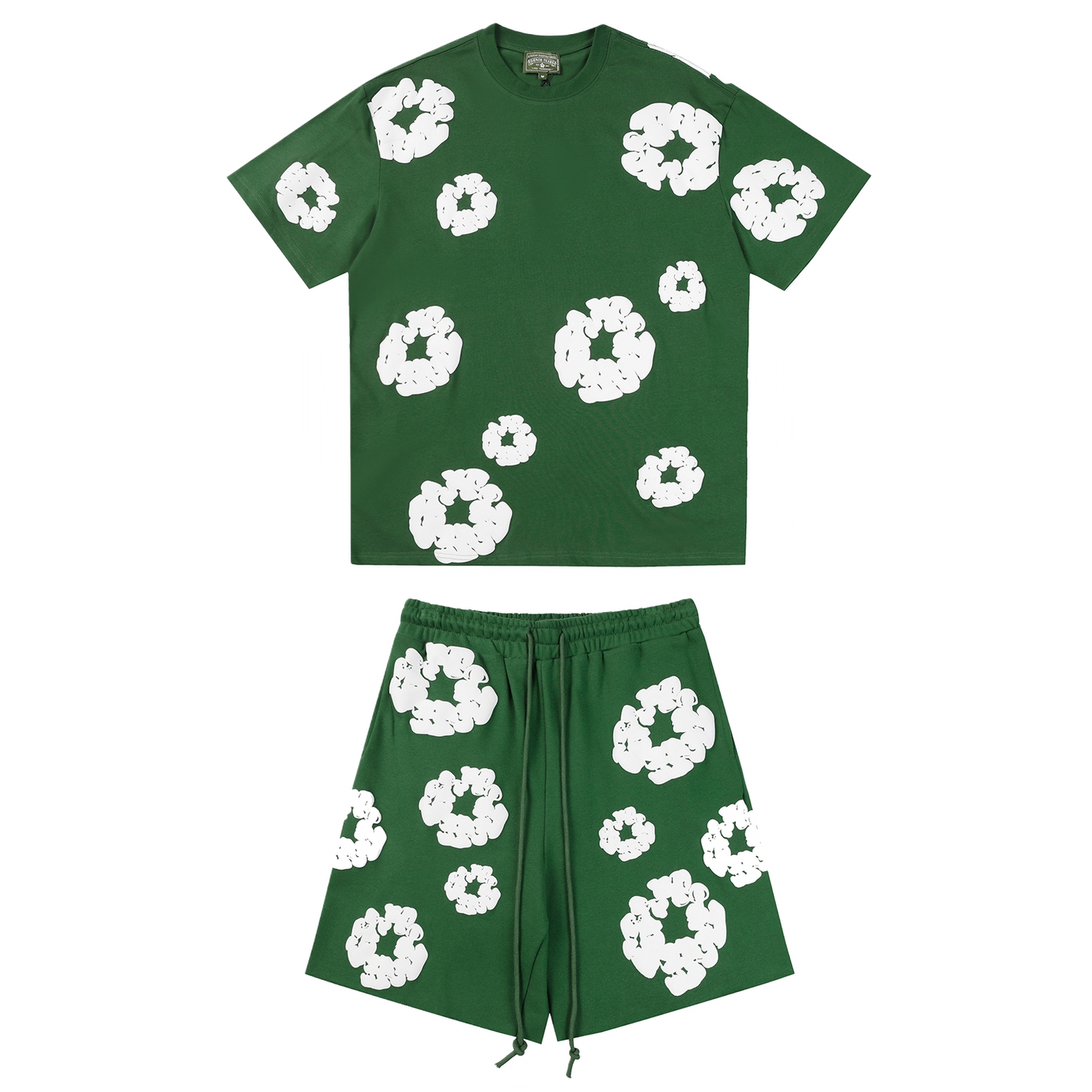 Denim Tears Green Short Set