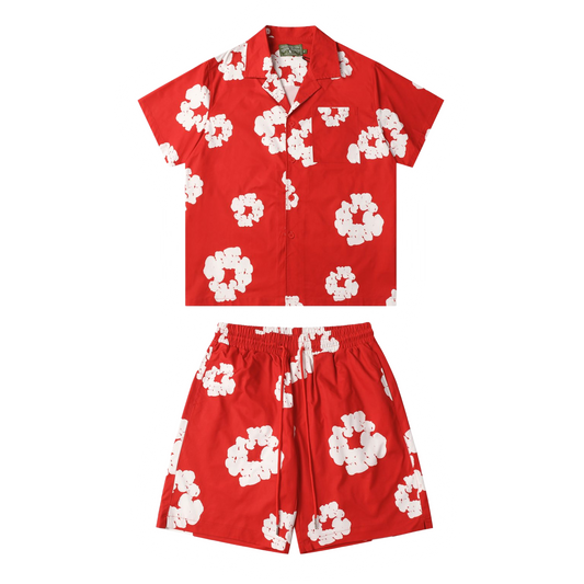 Denim Tears Red Summer Set