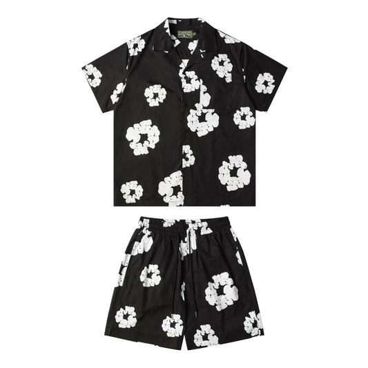 Denim Tears Black Summer Set