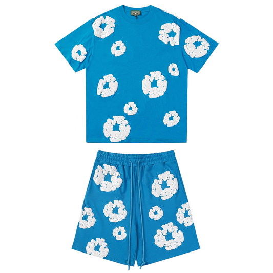 Denim Tears Light Blue Short Set