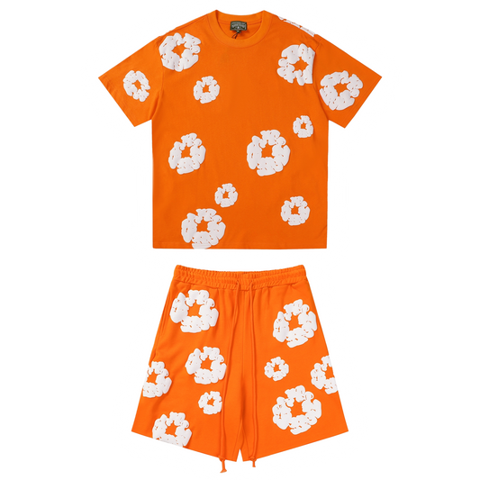 Denim Tears Orange Short Set